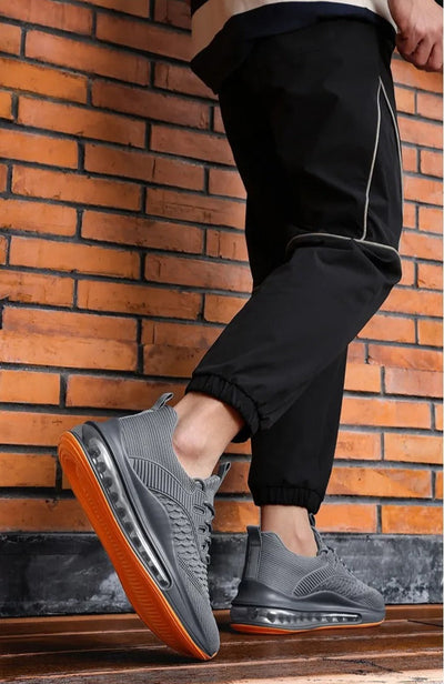 Men's sports shoes in breathable fabric with air chamber sole - Elías