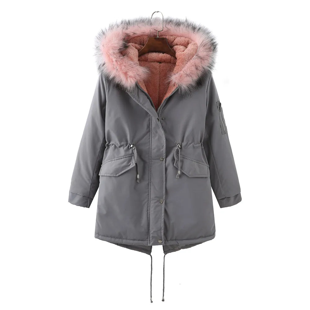 Caly - Thick, lined winter coat made of fleece
