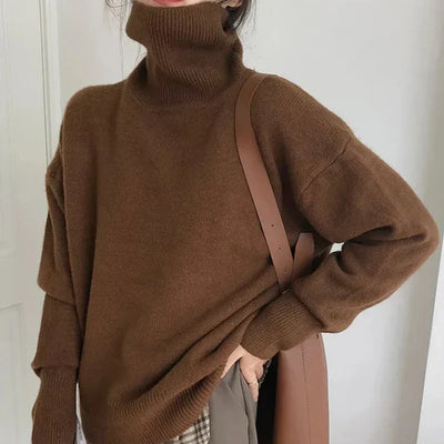 Brielle - Turtleneck jumper in the style of a quilted jumper