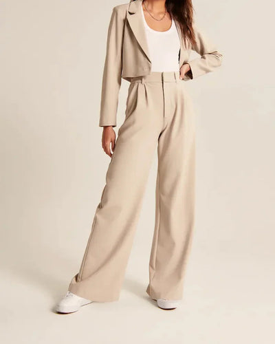 High rise wide leg dress pants - Elira