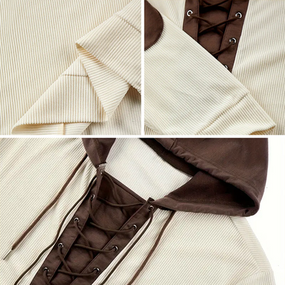 Jerry - Classic hoodie with laces