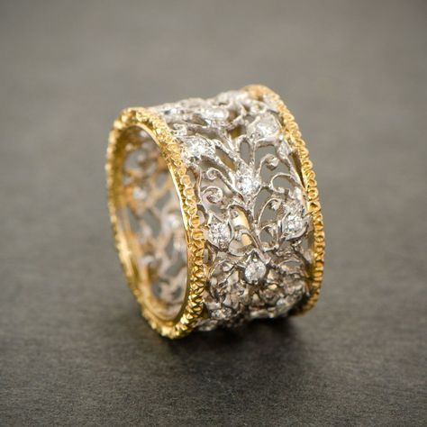 Vintage Zirkonia Efeu ring