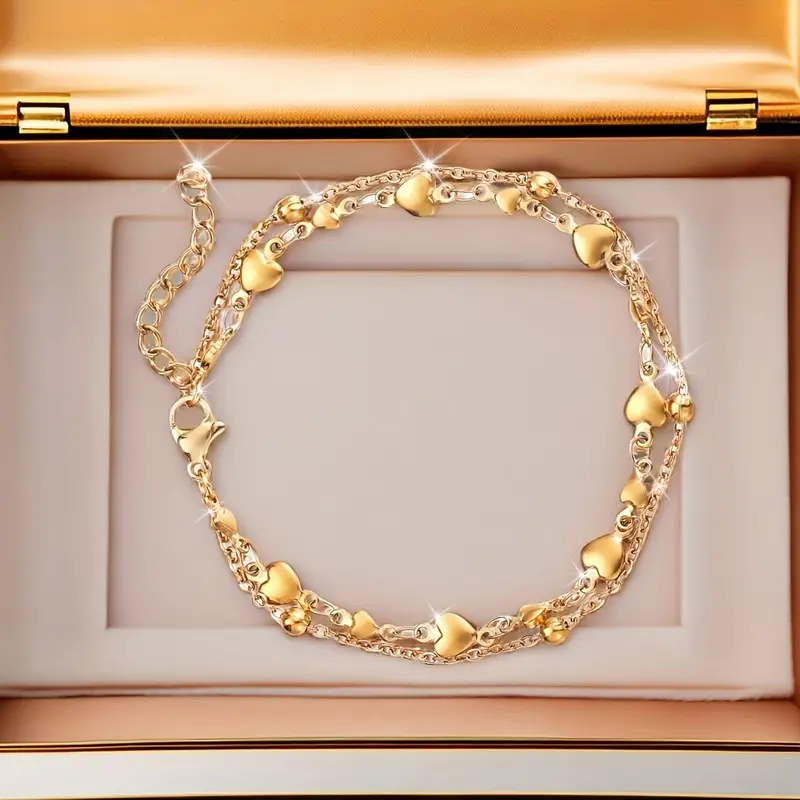 Golden Heart Bright Bracelet - Leda