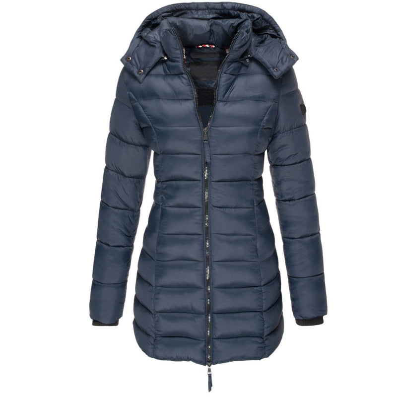 Women's quilted hooded coat - Mila