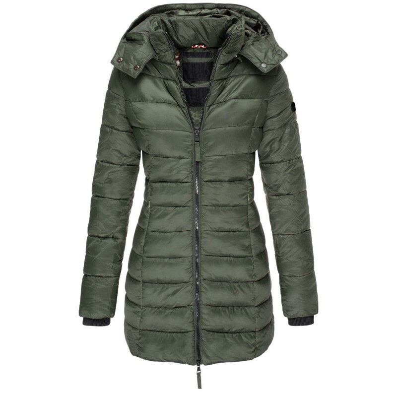 Women's quilted hooded coat - Mila