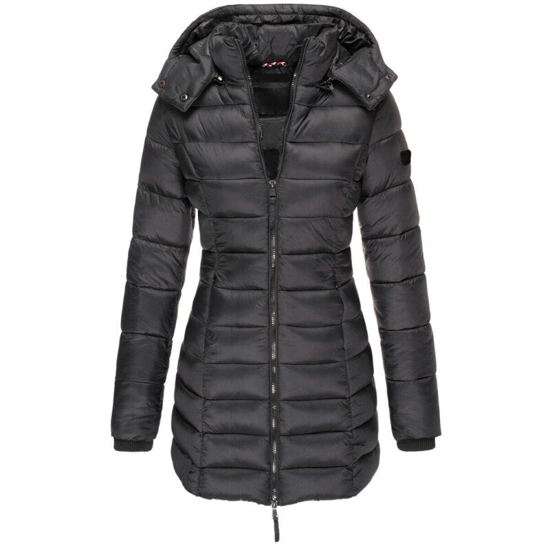 Women's quilted hooded coat - Mila