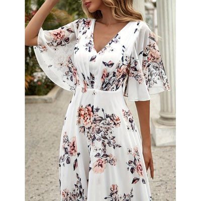 Floral long dress woman - Sorelia