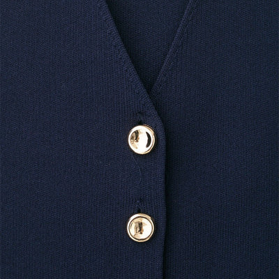 Women's sleeveless vest with gold buttons - Saray