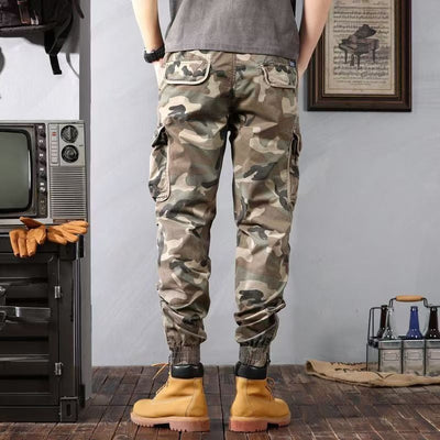 Men's camouflage cargo pants with multi-pockets - Viktor