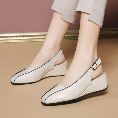 Women's Low Heels Minimalist Design - Céleste