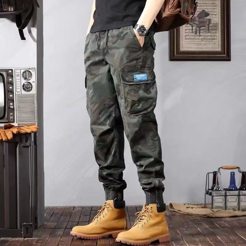 Men's camouflage cargo pants with multi-pockets - Viktor