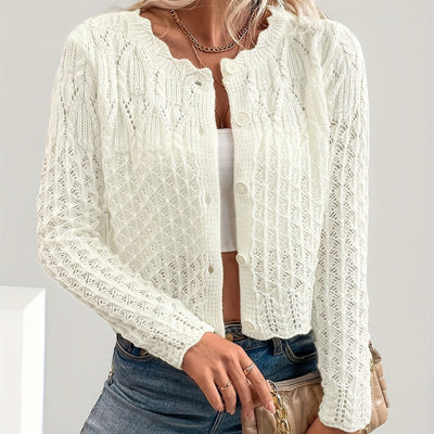 Openwork knitted cardigan - Elva