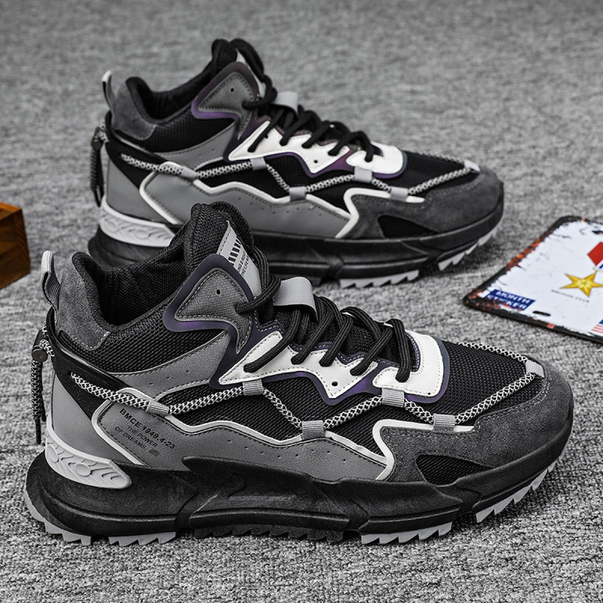 Sneakers with thick soles - Rextor