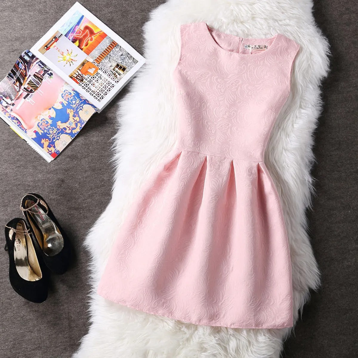 Flared sleeveless party dress - Celinne