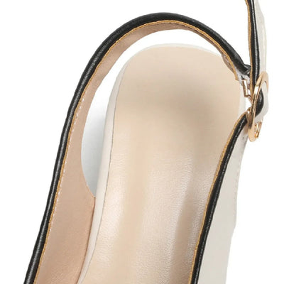 Women's Low Heels Minimalist Design - Céleste