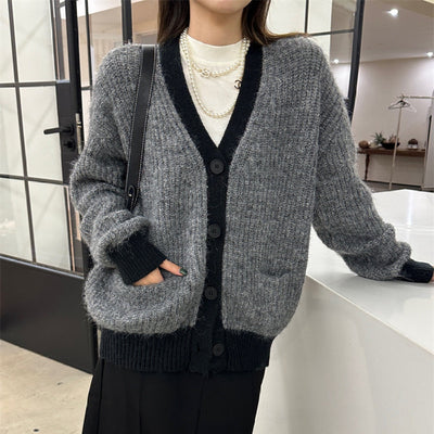 Women's soft knit cardigan relaxed fit - Ingrid