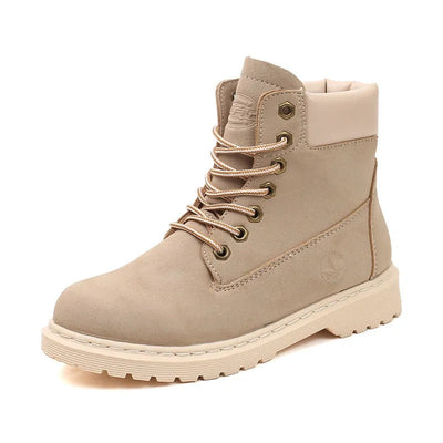 Women's suede boots with thick sole - Alisse