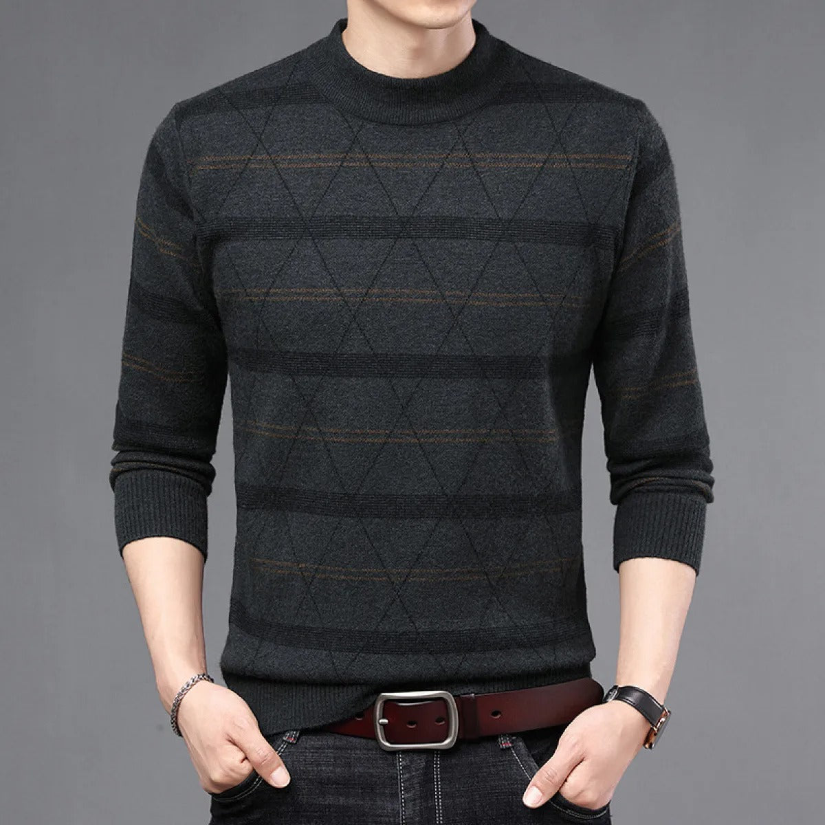 Men's knitted sweater - Aderrik
