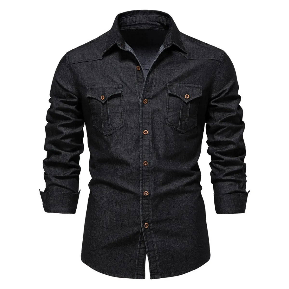 Men's denim long sleeve shirt - Derek