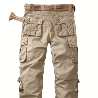 Men's cotton cargo pants with multiple pockets - Kellan