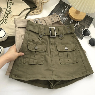 Women's cargo shorts high rise - Levria