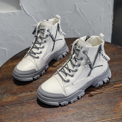 Urban boots with side zipper - Elian