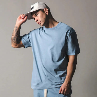 Men's short sleeve loose fit cotton T-shirt - Jacob