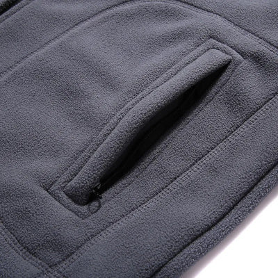 Men's sleeveless fleece vest with thermal lining and zipper - Daryl