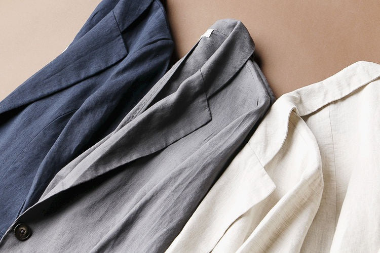 Women's casual linen blazer - Amara