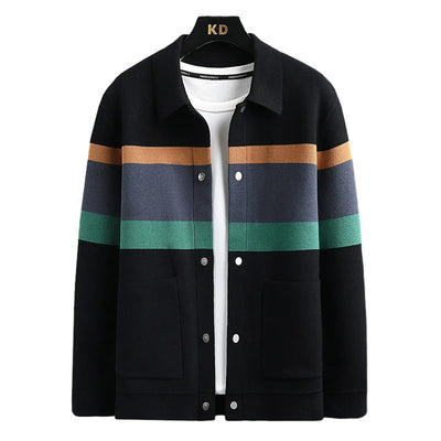 Men's jacket with multicolor stripes - Dorian