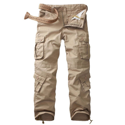 Men's cotton cargo pants with multiple pockets - Kellan