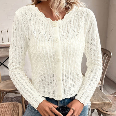 Openwork knitted cardigan - Elva