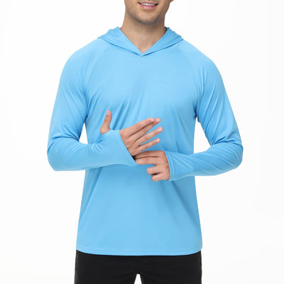 Men's long sleeve hooded t-shirt - Drogus