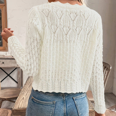 Openwork knitted cardigan - Elva