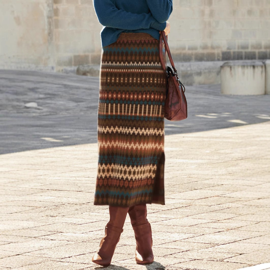 Women's printed midi skirt - Malvien