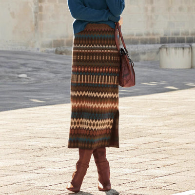 Women's printed midi skirt - Malvien