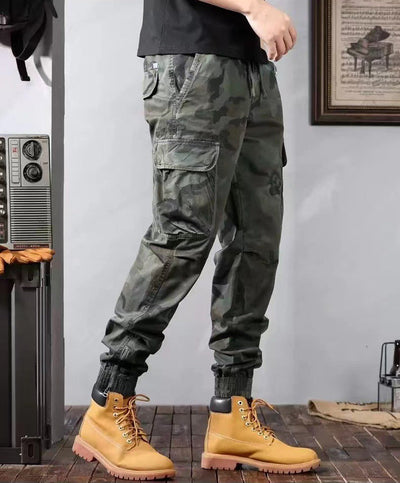 Men's camouflage cargo pants with multi-pockets - Viktor