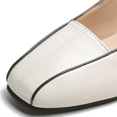 Women's Low Heels Minimalist Design - Céleste