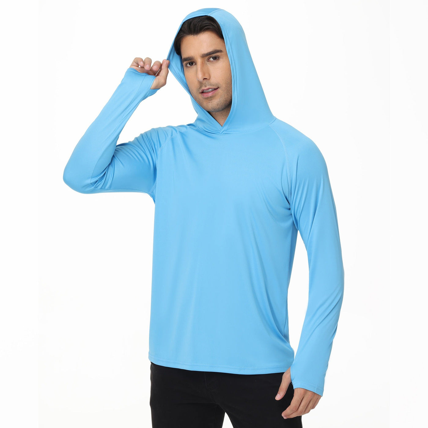 Men's long sleeve hooded t-shirt - Drogus