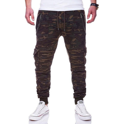 Men's sports jogger with cargo pockets and ribbed texture - Brant