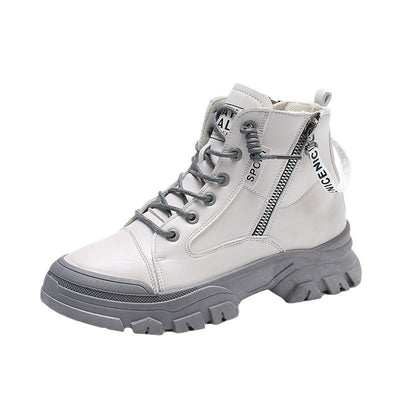 Urban boots with side zipper - Elian