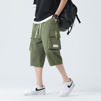 Men's urban style cotton cargo shorts - Liam