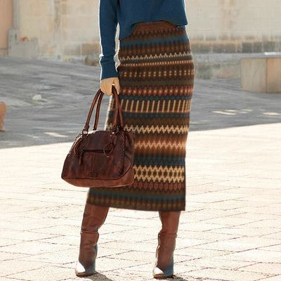 Women's printed midi skirt - Malvien