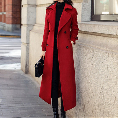 Women's jacket wool fabric classic cut double breasted - Amalia