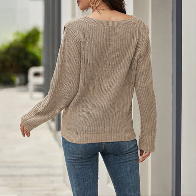 Women's knitted sweater - Annelie