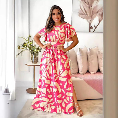 Off-shoulder long dress woman - Adara