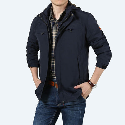 Men's casual waterproof jacket with functional pockets - Bahamut