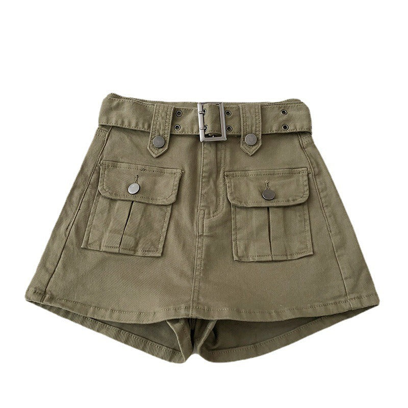 Women's cargo shorts high rise - Levria