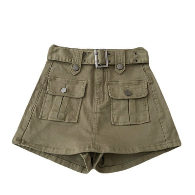 Women's cargo shorts high rise - Levria