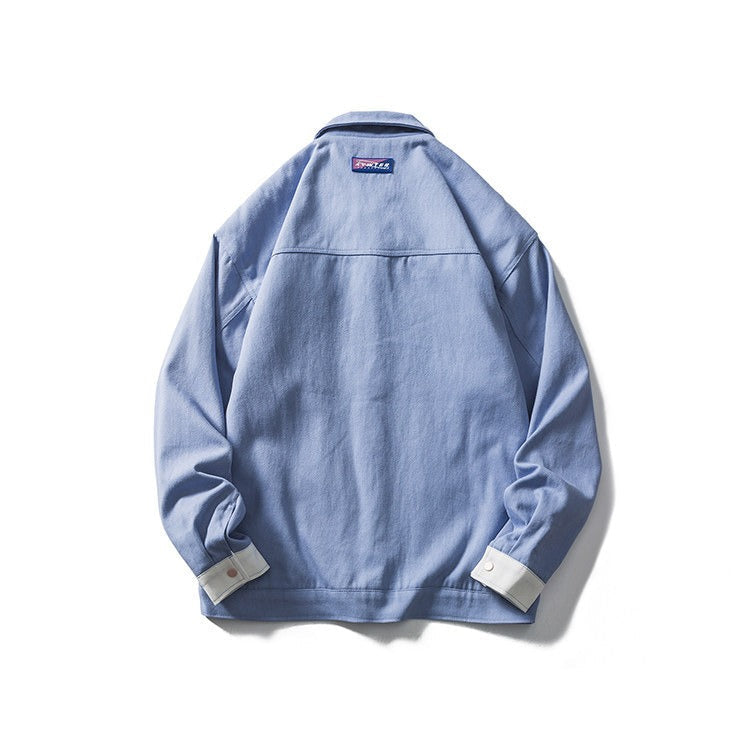 Men's patchwork floral print cotton jacket - Elric